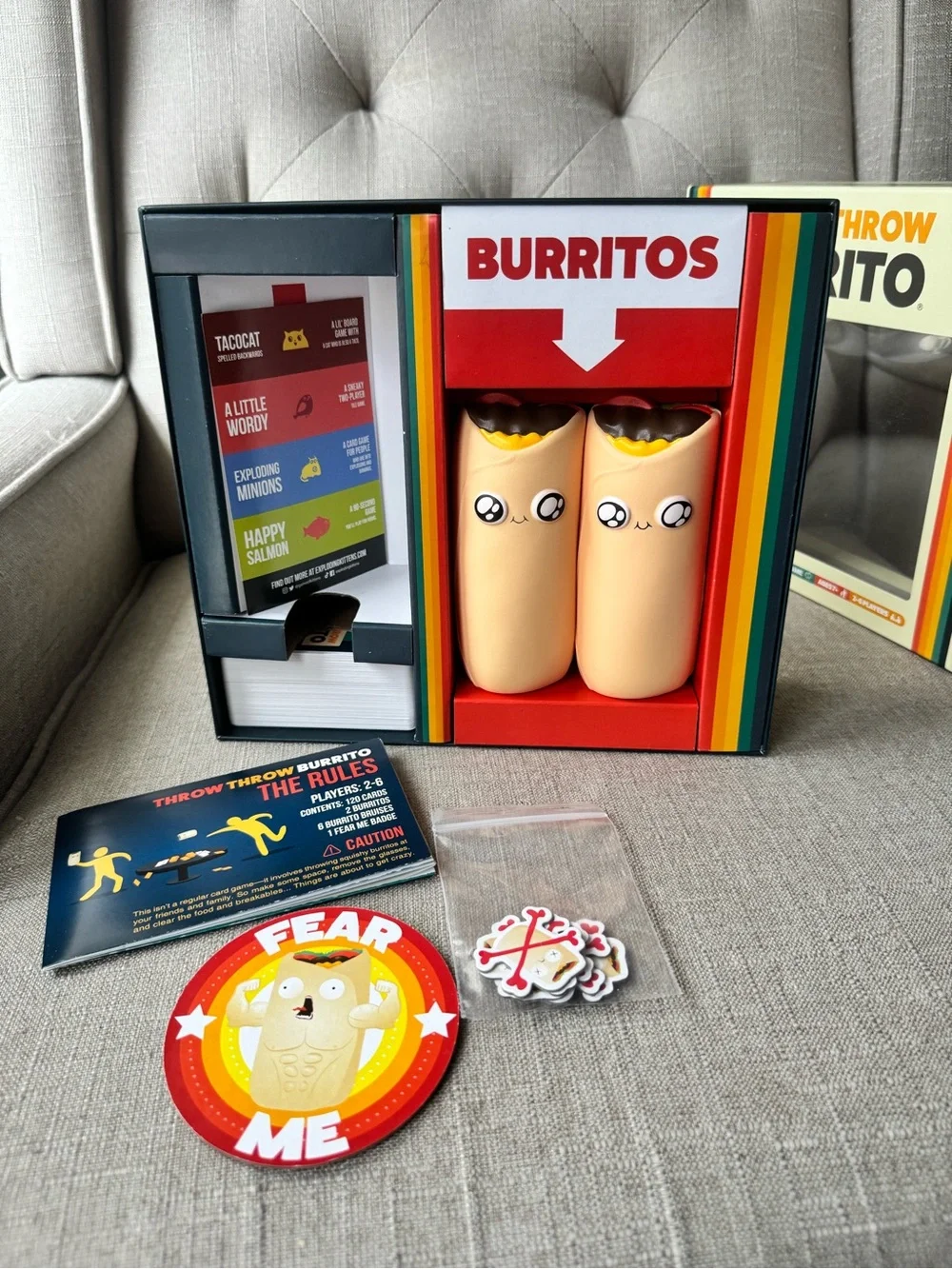 Throw Throw Burrito by Exploding Kittens - A Dodgeball Card Game